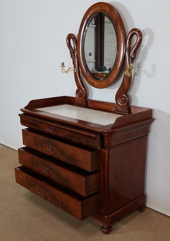 Petite Commode Psyché, époque Restauration – Début XIXe