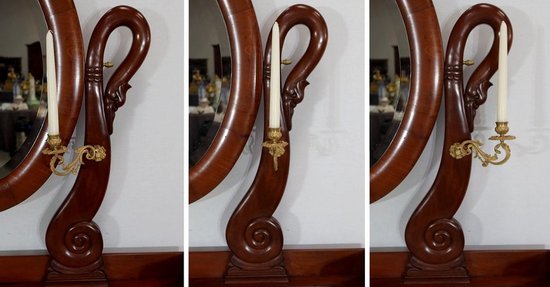 Petite Commode Psyché, époque Restauration – Début XIXe