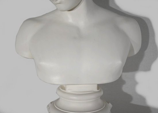 Busto di Antinoüs su colonna - Fine XIX secolo