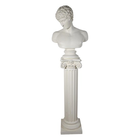 Busto di Antinoüs su colonna - Fine XIX secolo