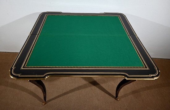 Consolle in legno di pero annerito, periodo Napoleone III - Metà del XIX secolo
