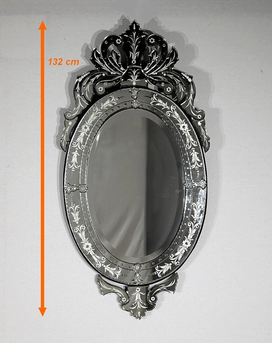 Miroir Ovale Vénitien – 1940