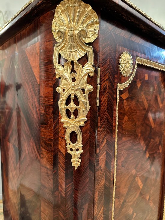 Etienne Doirat, Attributed to, Small Regency Marquetry Cabinet (1715 - 1723)