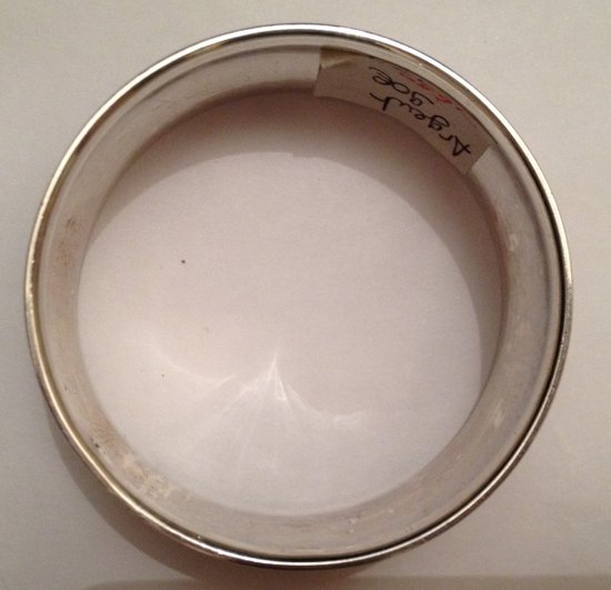 Portatovagliolo in argento sterling pugno collare monogramma orafo Vautrain