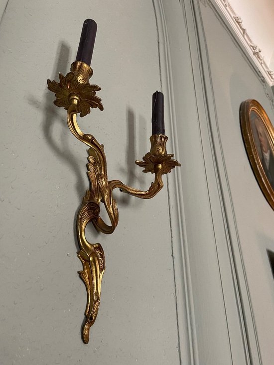 Paire D’appliques De Style Louis XV rocaille