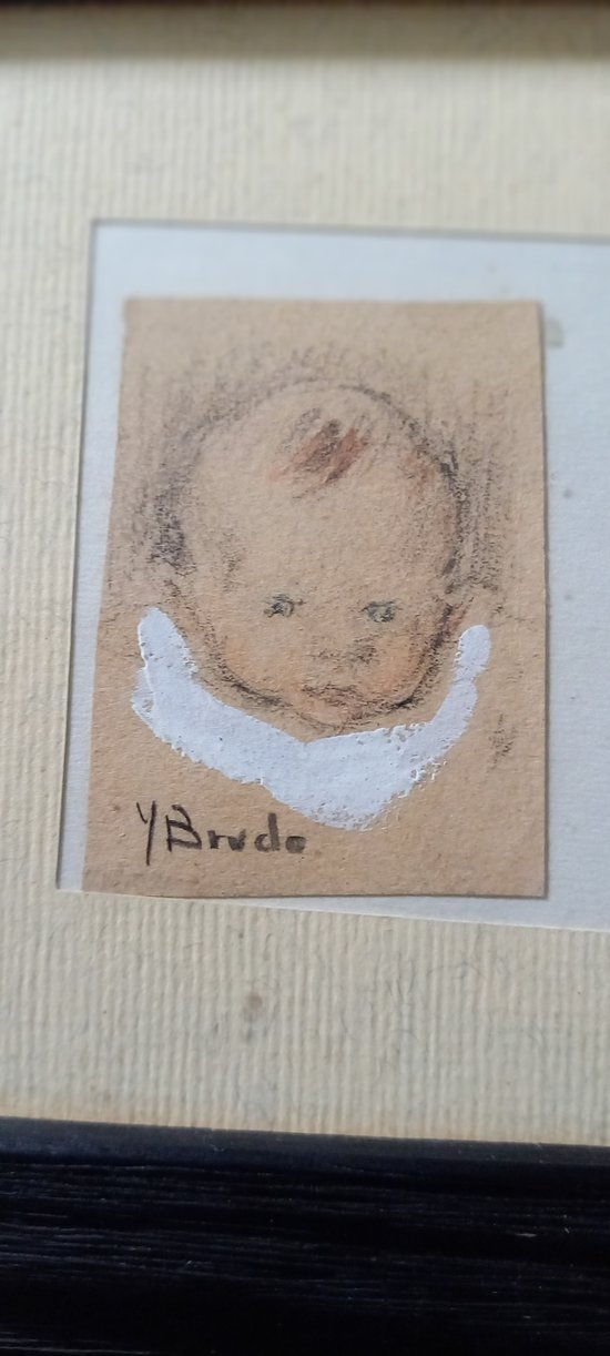Disegno su pietra nera: Yvonne Brudo (XIX-XX)