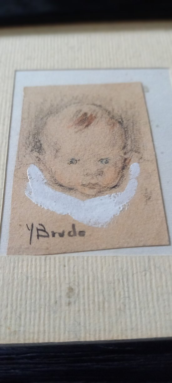 Disegno su pietra nera: Yvonne Brudo (XIX-XX)