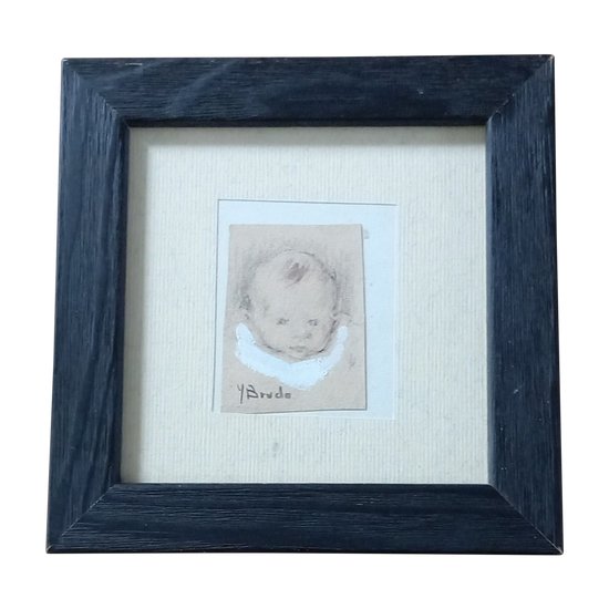 Disegno su pietra nera: Yvonne Brudo (XIX-XX)