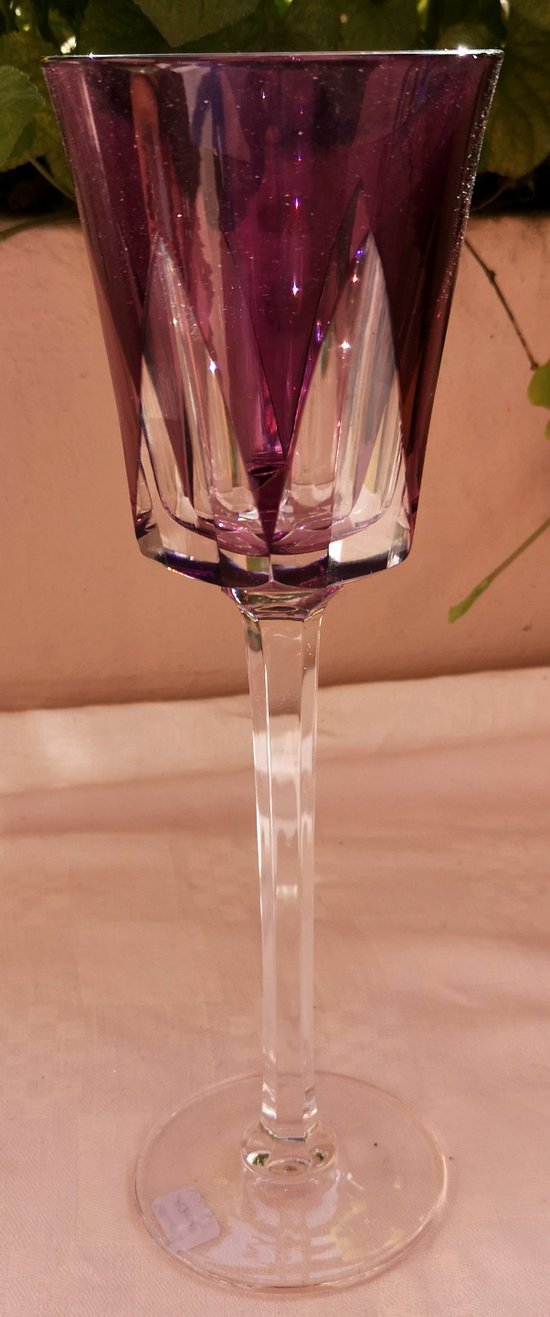 4 große Weißwein- / Römergläser in Doppelkristall, Modell Ségovie Sèvres