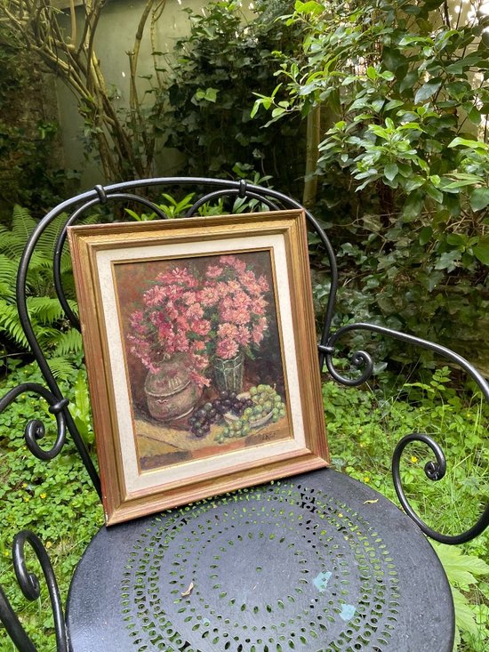 Stillleben Öl Auf Tafel Signiert Louis Dricot