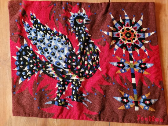 Tapestry of aprés M Fochler of the workshops of contemporary art the lice year 1960