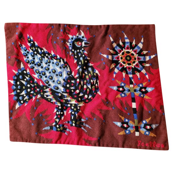 Tapestry of aprés M Fochler of the workshops of contemporary art the lice year 1960