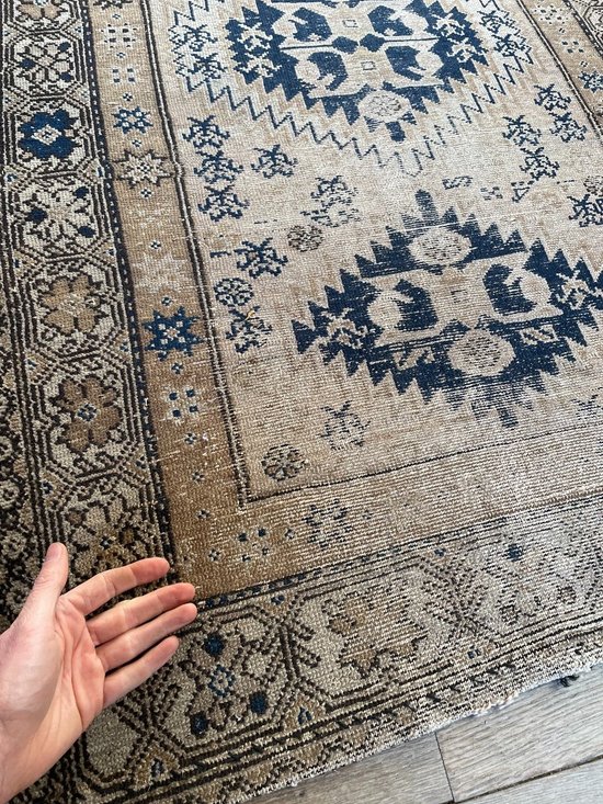 Beautiful Oriental Antique Carpet with Light Tones