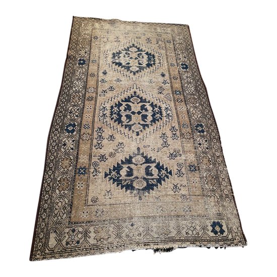 Beautiful Oriental Antique Carpet with Light Tones