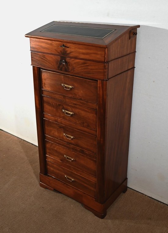 Pupitre Faux Cartonnier en Acajou, époque Restauration – 1ère Partie du XIXe