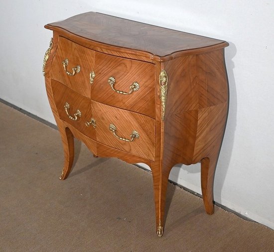 Small Chest of Drawers in cherry wood, Louis XV style - Early XXth century