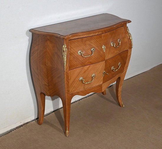 Small Chest of Drawers in cherry wood, Louis XV style - Early XXth century
