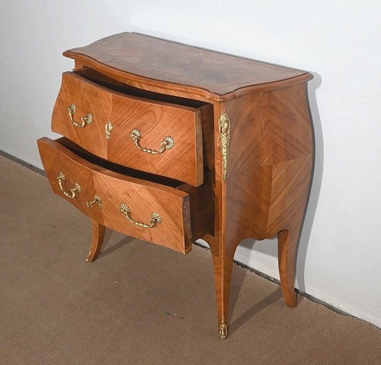 Small Chest of Drawers in cherry wood, Louis XV style - Early XXth century