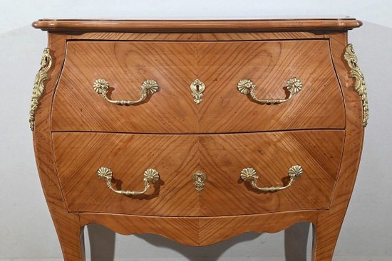 Small Chest of Drawers in cherry wood, Louis XV style - Early XXth century