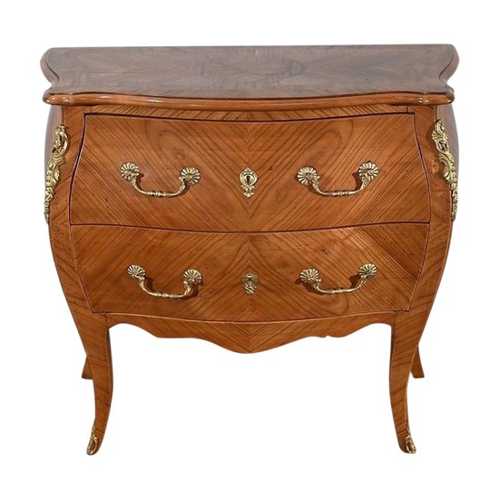 Small Chest of Drawers in cherry wood, Louis XV style - Early XXth century