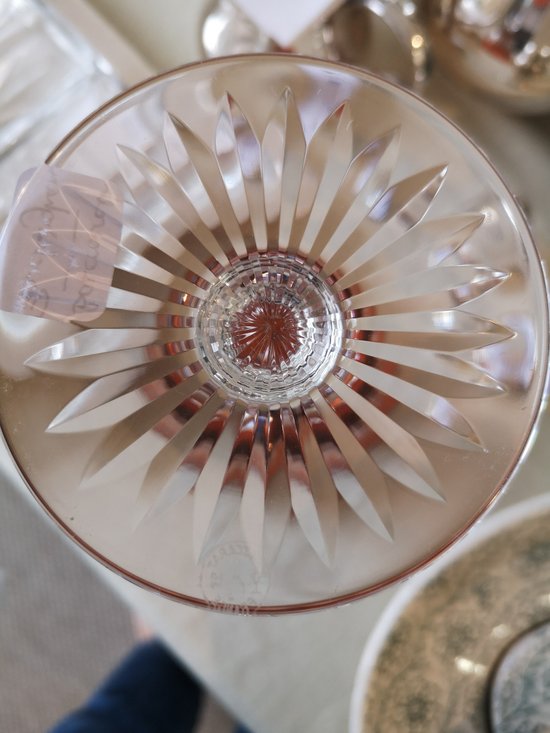  6 Weißweingläser, sogenannte „Rohmer“, Modell „Buckingham“, aus Baccarat-Kristall