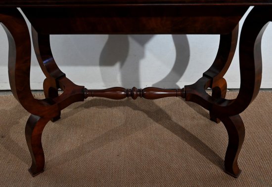 Console da lavoro in mogano, periodo di restauro - inizio XIX secolo