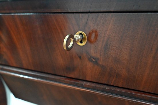 Console da lavoro in mogano, periodo di restauro - inizio XIX secolo