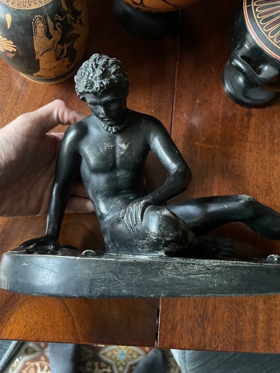 Gallischer Gips, der stirbt Mit Patina
