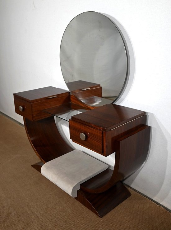 Coiffeuse Paquebot en Palissandre, Art Déco – Début XXe