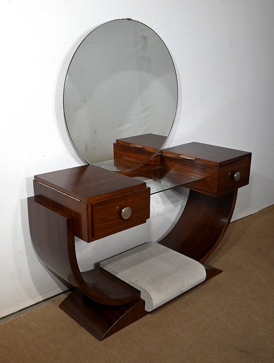 Coiffeuse Paquebot en Palissandre, Art Déco – Début XXe