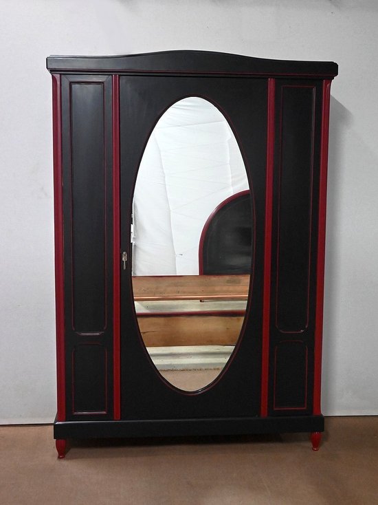 Seltenes 5-teiliges Zimmerset aus bemaltem Holz, Art Déco - Anfang 20.