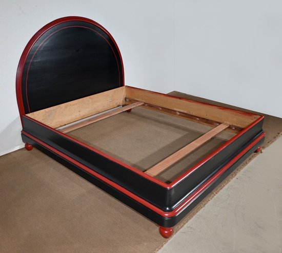 Seltenes 5-teiliges Zimmerset aus bemaltem Holz, Art Déco - Anfang 20.