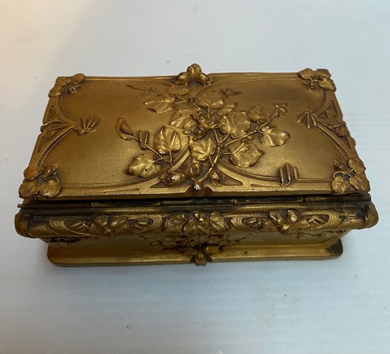BOÎTE À TIMBRES BRONZE 1900