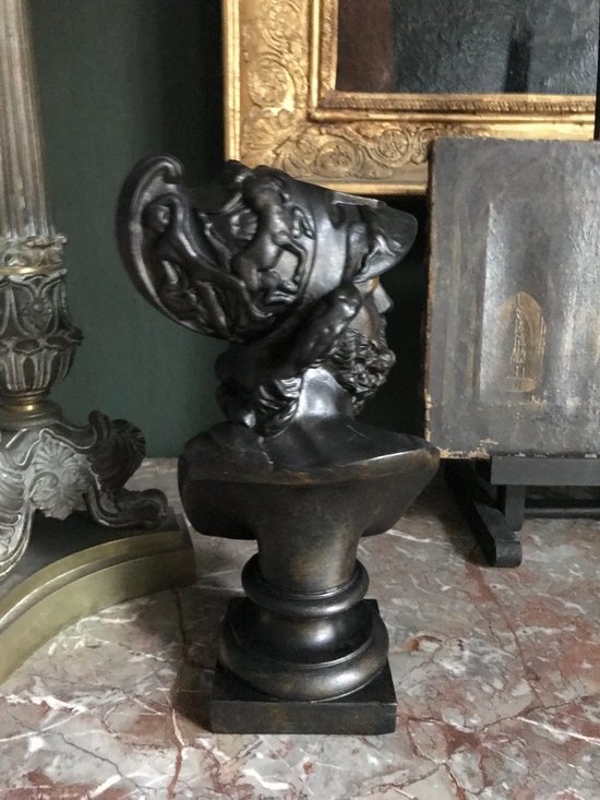 Bronze Patinierte Büste Von Ajax