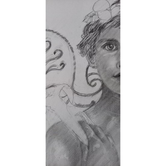 Portrait jeune homme art nouveau/ I.Duval 2022
