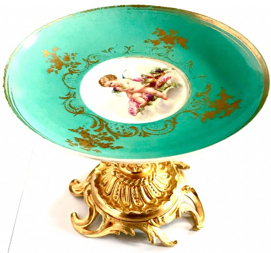 Coupe de table  Sèvres époque Louis Philippe 