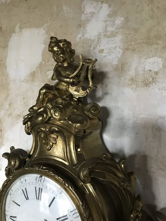 Cartel En Bronze De Style Louis XV