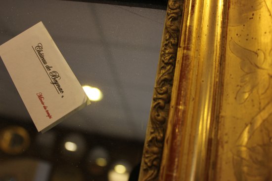 Miroir Rectangle Louis Philippe, Feuille d'Or Et Mercure 76 X 110 Cm
