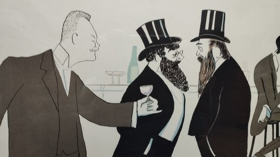 Lithograph under glass by the illustrator SEM circa 1900