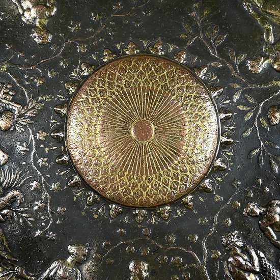 Tazza in bronzo dorato, firmata F. Levillain, F. Barbedienne - XIX secolo