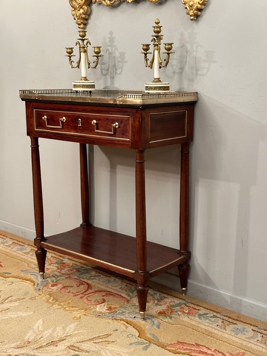 Mahogany console from the Louis XVI period 18th century