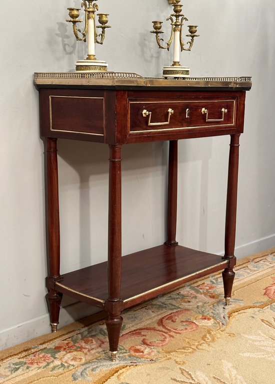 Mahogany console from the Louis XVI period 18th century
