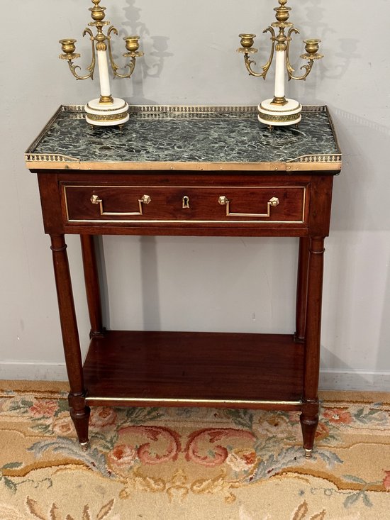 Mahogany console from the Louis XVI period 18th century