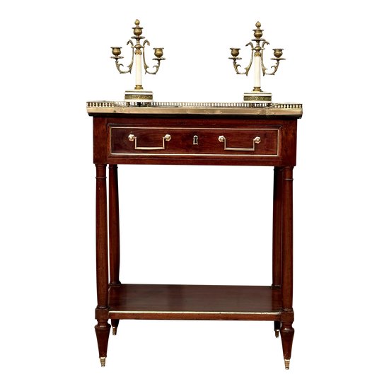 Mahogany console from the Louis XVI period 18th century