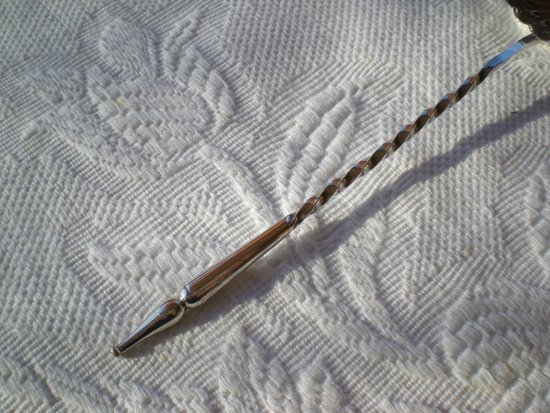 Fruit / punch spoon in solid silver hallmark old goldsmith Antoine VAUTRIN late nineteenth