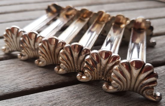 6 silver plated knife holders Ravinet DENFERT