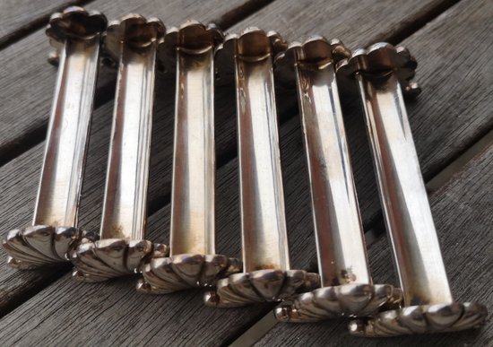 6 silver plated knife holders Ravinet DENFERT