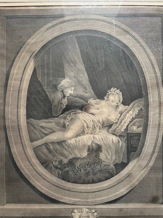 Estampe Louis XVI Libertine