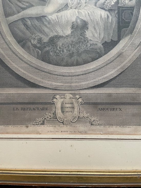 Estampe Louis XVI Libertine
