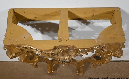 Console d’Applique en Bois Doré, style Louis XV, époque Napoléon III – Milieu XIXe